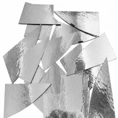 CBS Dichroic Glass Scrap Bullseye COE 90 – Silver Premium, 1.5 mm, 100 g